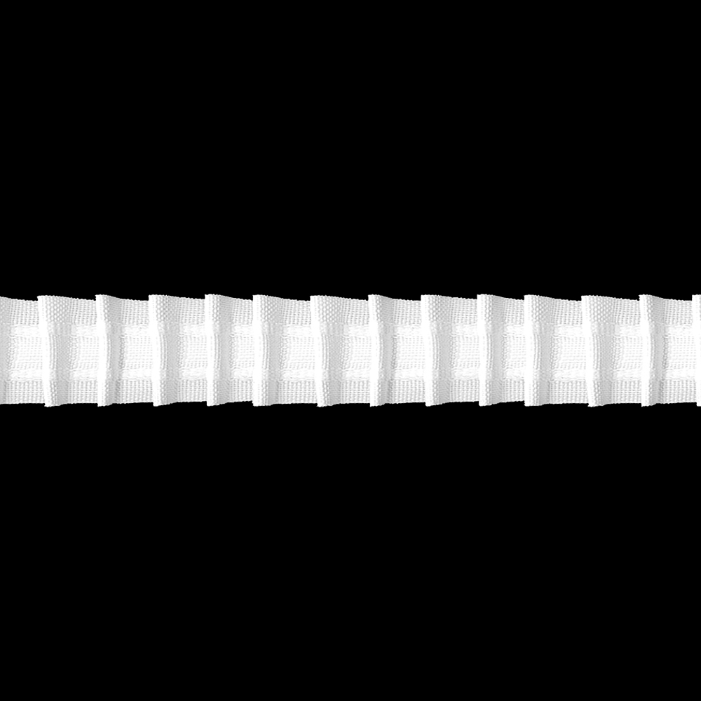Шторная лента MAGAM F1-150 тканая, (К=1:1,5, корд-2 шнура) 2,5 см/50 м