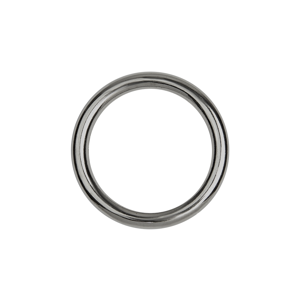 Кольцо пластиковое круглое 3923 30/39 мм темный никель (20 шт)