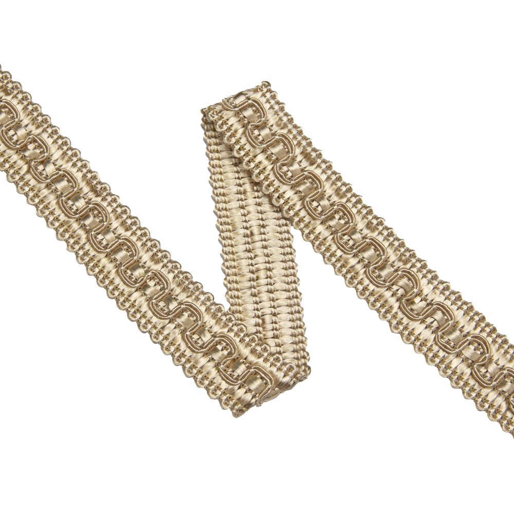 Сутаж отделочный ST - 9 Mirtex светло-бежевый "Royyana" (2 см/12,5 м) (усадка ±5%)