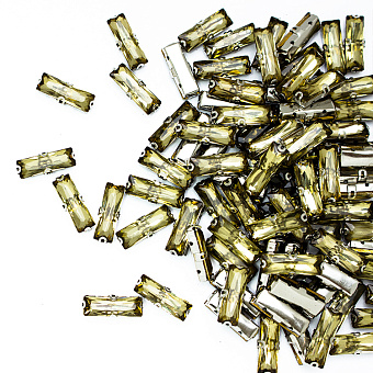 Стразы прямоугольные пришивные в металлической оправе стразы прямоугольные пришивные в металлической оправе