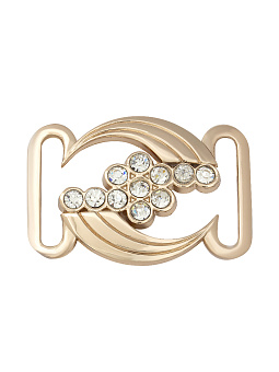 пряжка застежка металлическая со стразами