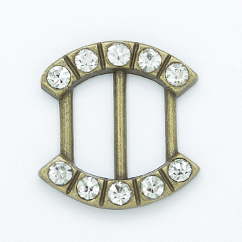 пряжка застежка металлическая со стразами