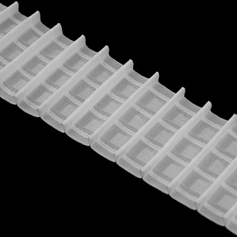 шторная лента с фиксированной карандашной сборкой