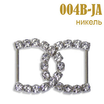 пряжка застежка металлическая со стразами