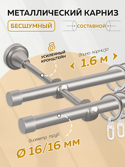 металлический настенный карниз для штор