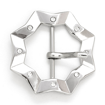 пряжка застежка металлическая со стразами