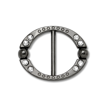 пряжка застежка металлическая со стразами