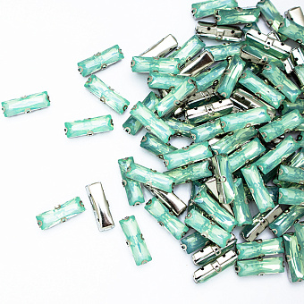 Стразы прямоугольные пришивные в металлической оправе стразы прямоугольные пришивные в металлической оправе