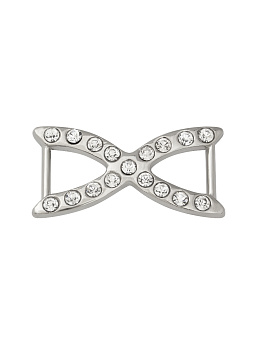 пряжка застежка металлическая со стразами