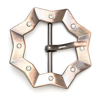 пряжка застежка металлическая со стразами