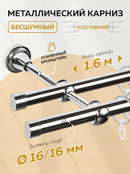 металлический настенный карниз для штор