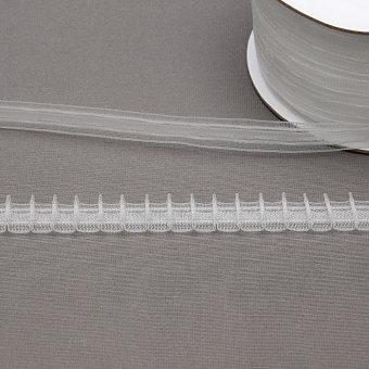 шторная лента с фиксированной карандашной сборкой