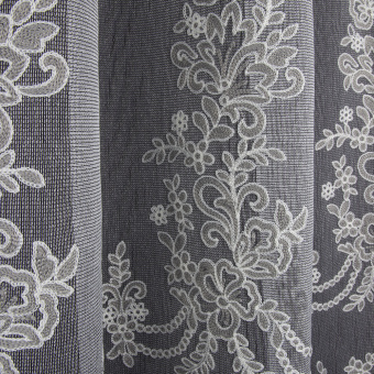 льняные ткани для штор с вышивкой