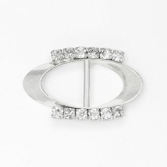 пряжка застежка металлическая со стразами