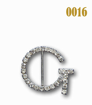 пряжка застежка металлическая со стразами