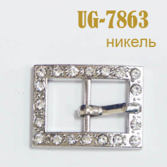 пряжка застежка металлическая со стразами