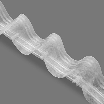 шторная лента с эффектом люверсов