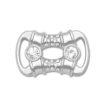 пряжка застежка металлическая со стразами