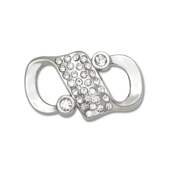 пряжка застежка металлическая со стразами