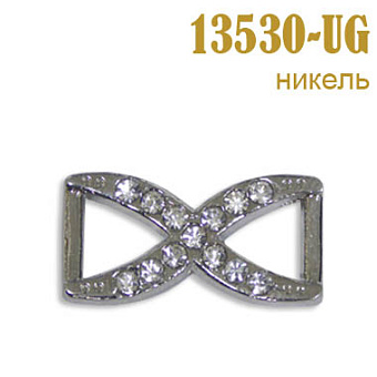 пряжка застежка металлическая со стразами