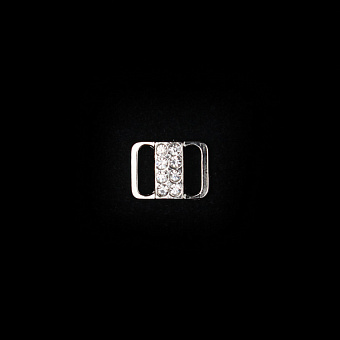 пряжка застежка металлическая со стразами