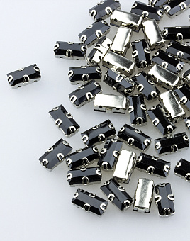 Стразы прямоугольные пришивные в металлической оправе стразы прямоугольные пришивные в металлической оправе