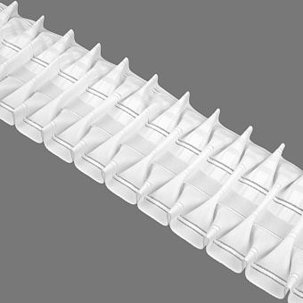 Шторная лента Буфы 4424Р (1:2,5) Oz-is Premium тканая 15 см/50 м (4 кармана, корд-4 шнура) шторная лента с креативной сборкой