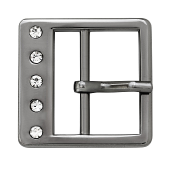 пряжка застежка металлическая со стразами