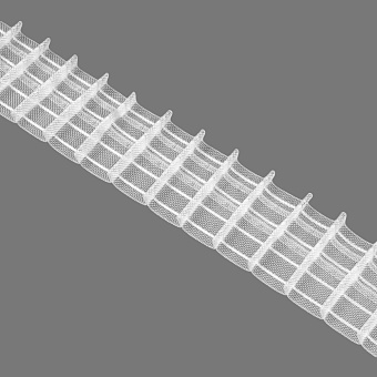 шторная лента с фиксированной карандашной сборкой