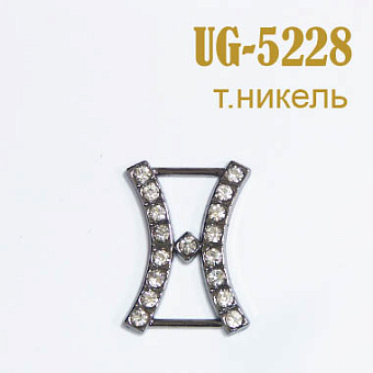 пряжка застежка металлическая со стразами