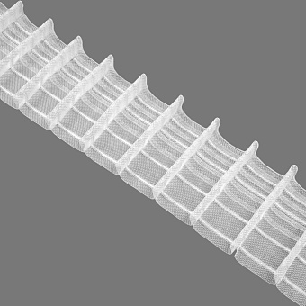 шторная лента с фиксированной карандашной сборкой