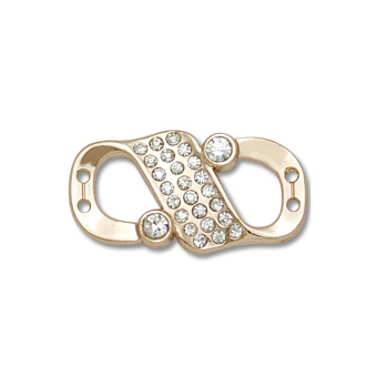 пряжка застежка металлическая со стразами