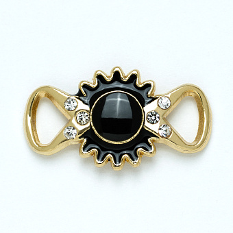 пряжка застежка металлическая со стразами