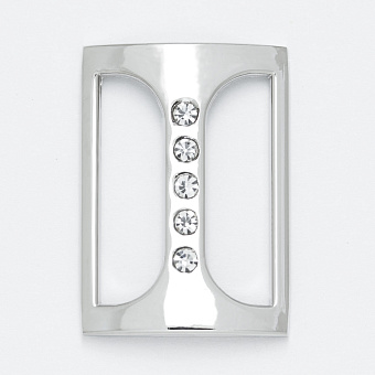 пряжка застежка металлическая со стразами