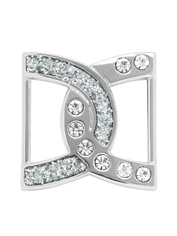 пряжка застежка металлическая со стразами