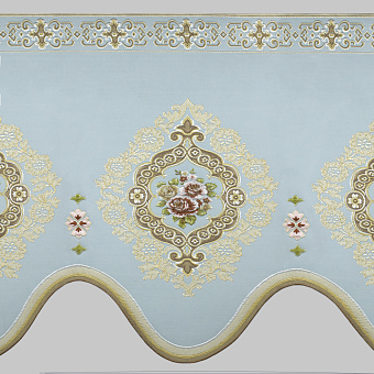 жаккардовый ламбрекен