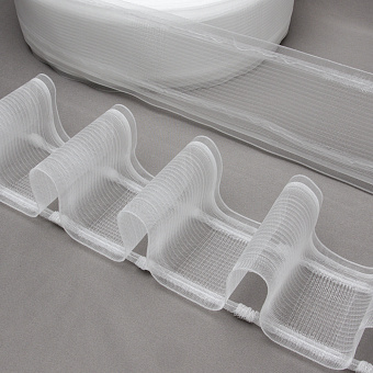 шторная лента с эффектом люверсов