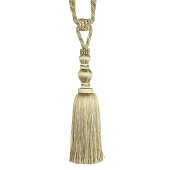 Кисть подхват для штор 519036FYTA - 6 GOLD+LIGHT IVORY светлое золото/меланж молочный (L69/30см)