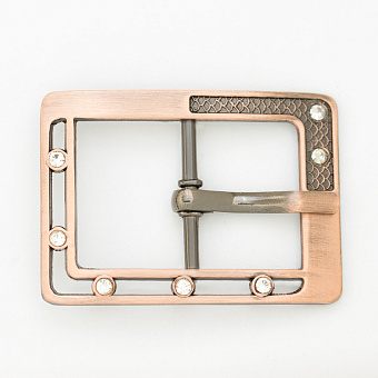 пряжка застежка металлическая со стразами