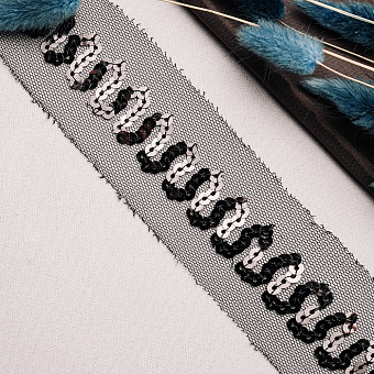 декоративная тесьма с пайетками