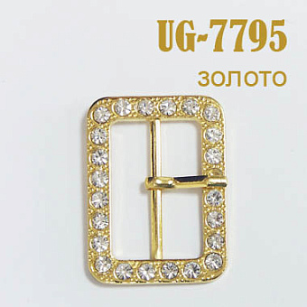 пряжка застежка металлическая со стразами