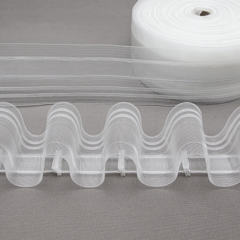 шторная лента с эффектом люверсов