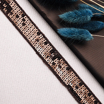 декоративная тесьма с пайетками