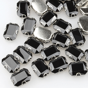 Стразы прямоугольные пришивные в металлической оправе стразы прямоугольные пришивные в металлической оправе