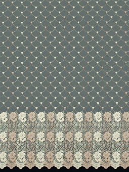 ткань микросетка с вышивкой