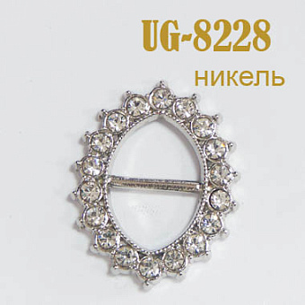 пряжка застежка металлическая со стразами