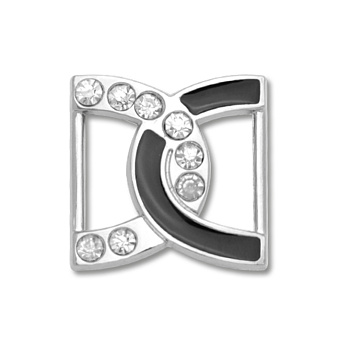 пряжка застежка металлическая со стразами