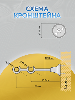 металлический настенный карниз для штор