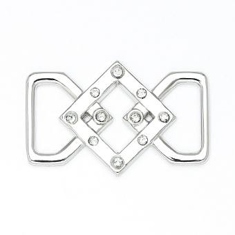 пряжка застежка металлическая со стразами