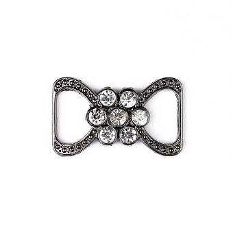 пряжка застежка металлическая со стразами